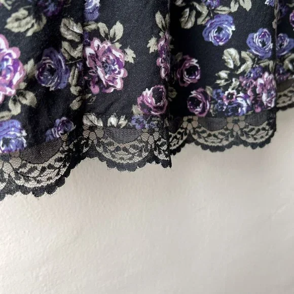 Hot Topic Vintage Purple Rose Hi-Low Hem Dress - Picture 10 of 12